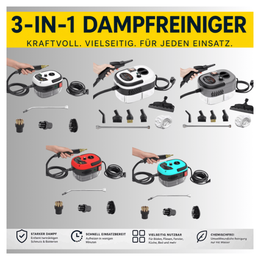SteamPro – Tragbarer Handdampfreiniger