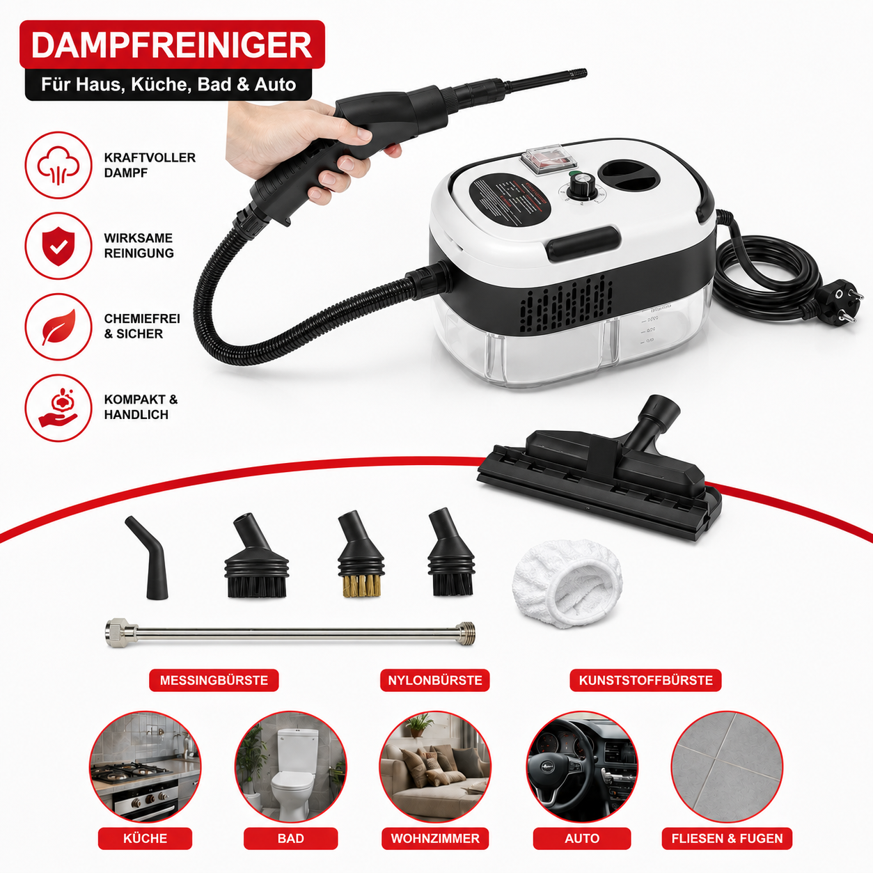 SteamPro – Tragbarer Handdampfreiniger