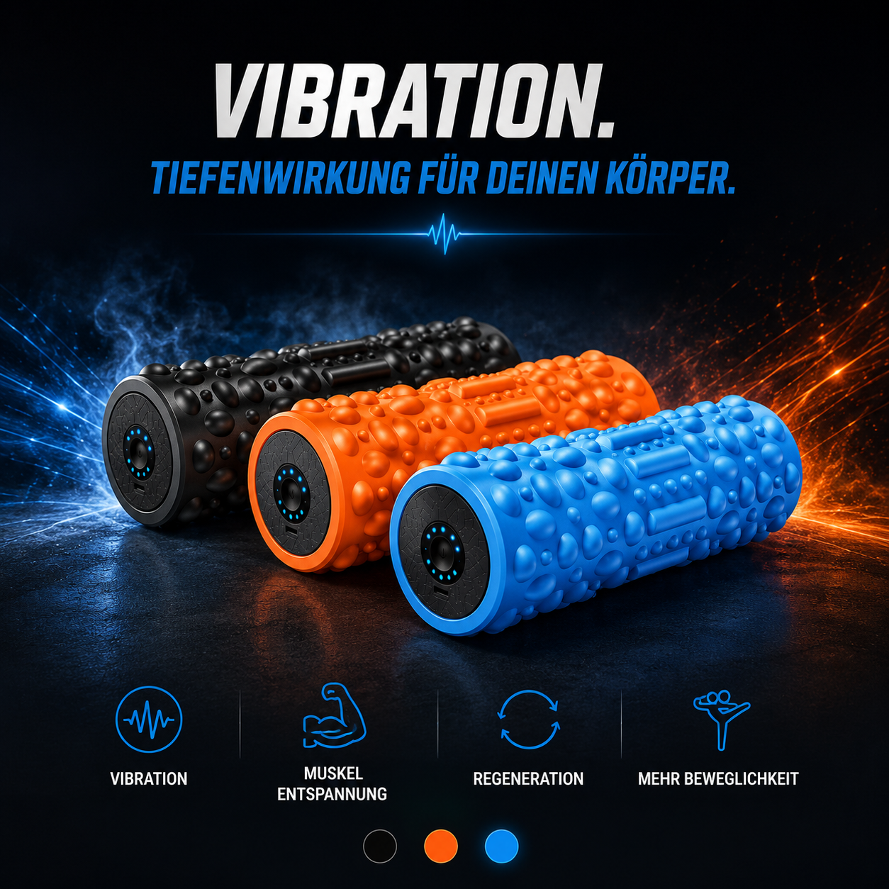 VibeRoll - Der intelligente Muskel-Massageroller